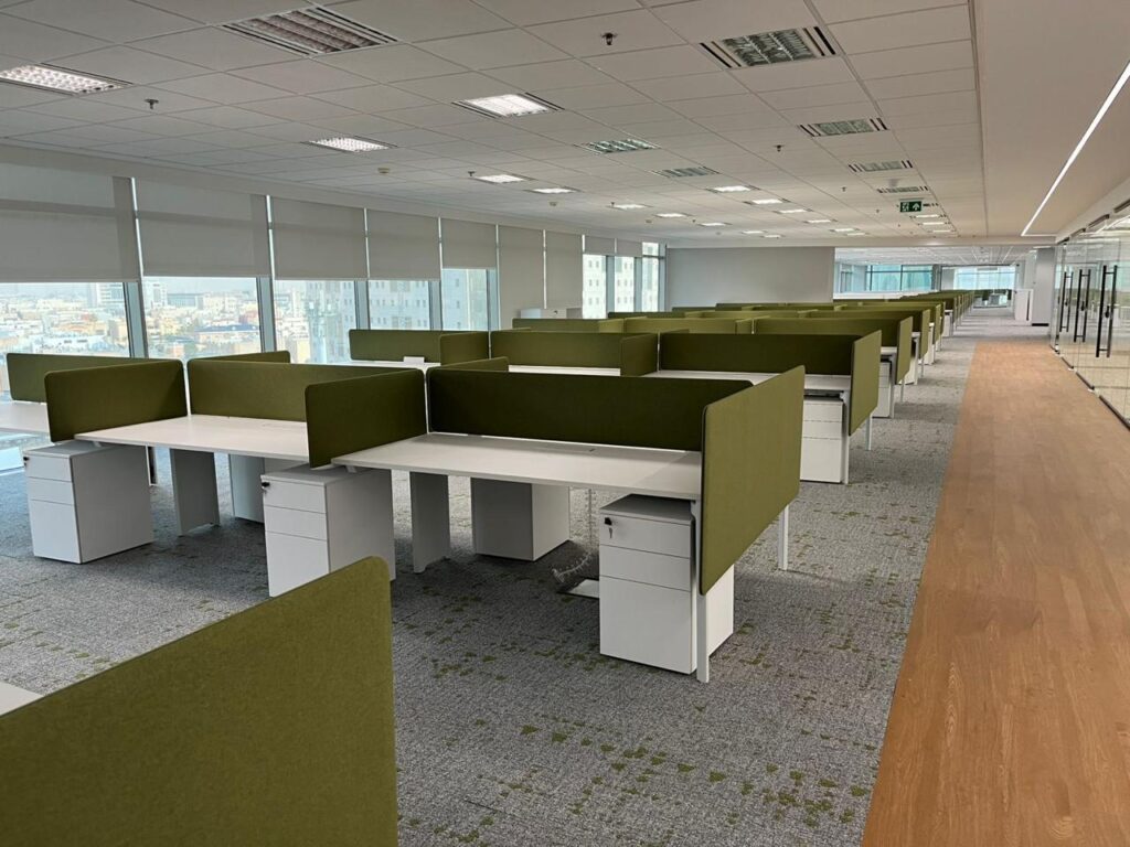 SNB Capital Regional Building Riyadh 3 Premium Flooring Solution at Business Lines Trading Co |